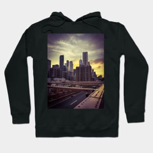 Brooklyn Bridge Manhattan Skyline Sunset New York City Hoodie